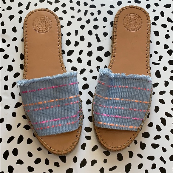 Morkas Shoes - NWOT Morkas Slide Embroidered Sandals